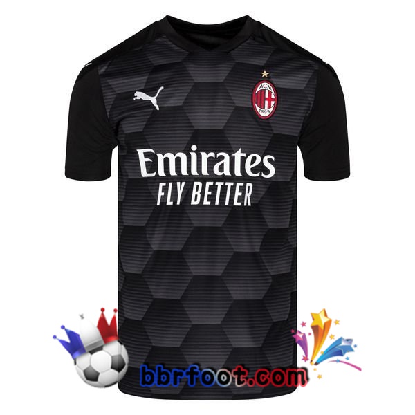 Maillot Foot AC Milan Gardien de but Noir 20/21