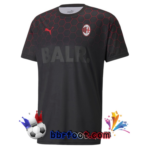Maillot Foot AC Milan PUMA × BALR Noir 20/21