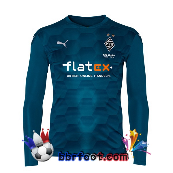 Maillot Foot Monchengladbach Gardien de but Bleu 20/21