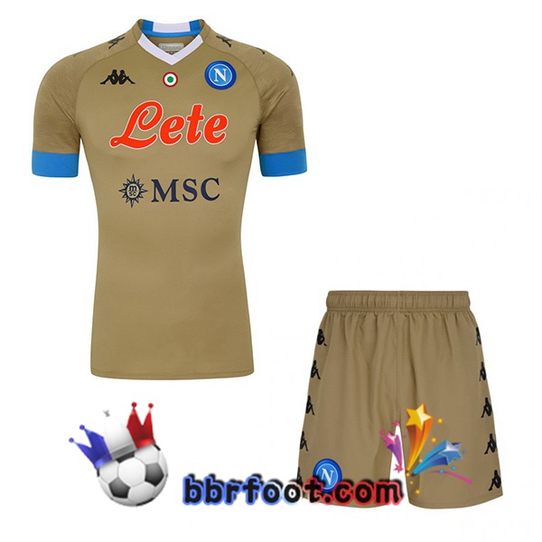 Maillot Foot SSC Naples Enfant Gardien de but Marron 20/21