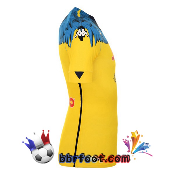 Maillot Foot SSC Naples Marcelo Burlon Limited Edition Gardien de but Jaune 20/21