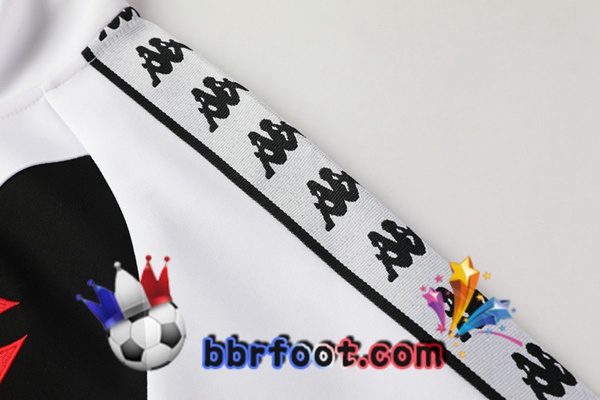 Veste Survetement Foot CR Vasco da Gama Blanc Noir 20/21