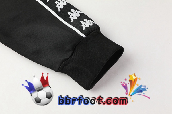 Veste Survetement Foot CR Vasco da Gama Noir Blanc 20/21
