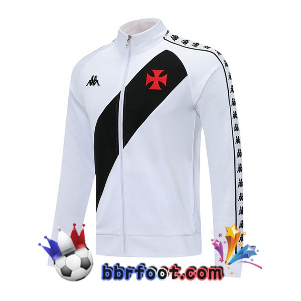 Veste Foot CR Vasco da Gama Blanc Noir 20/21