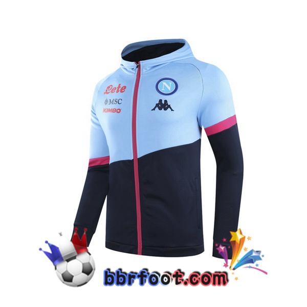 Veste A Capuche SSC Naples Bleu 20/21