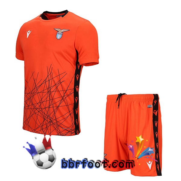 Maillot Foot SS Lazio Enfant Gardien de but Orange 20/21