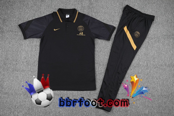 Polo Foot Paris PSG + Pantalon Noir 21/22