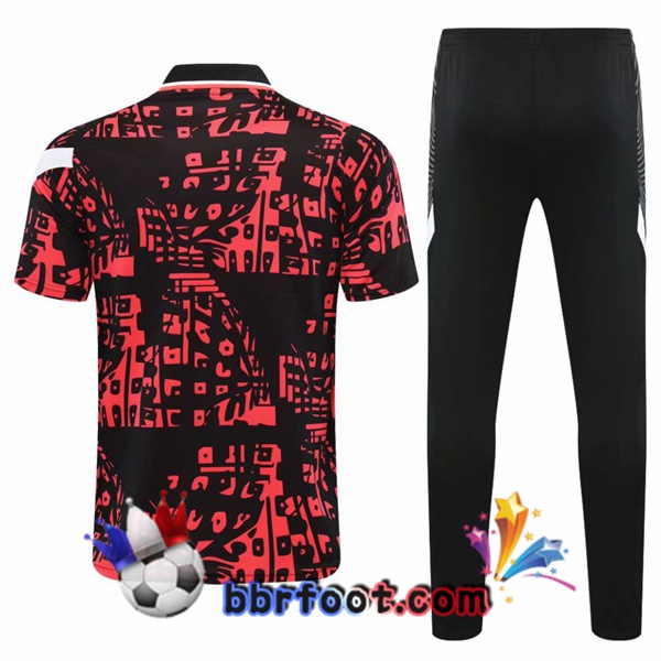Polo Foot FC Barcelone + Pantalon Bleu 21/22