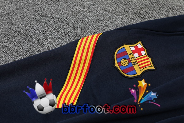 Polo Foot FC Barcelone + Pantalon Bleu 21/22