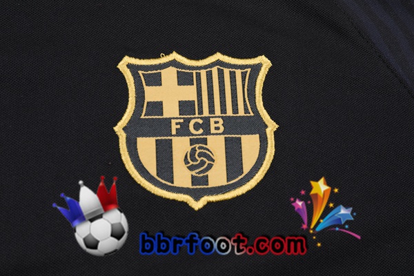 Polo Foot FC Barcelone + Pantalon Noir 21/22