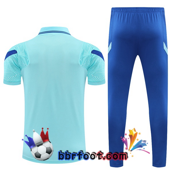 Polo Foot FC Chelsea + Pantalon Bleu 21/22