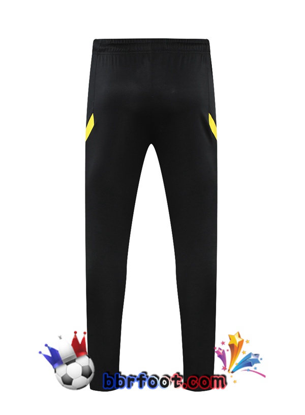 Polo Foot FC Chelsea + Pantalon Noir Jaune 21/22