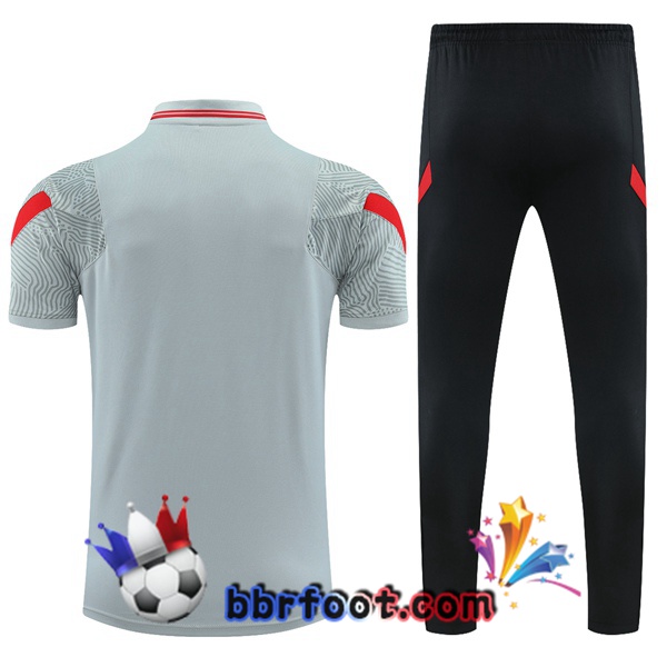 Polo Foot FC Liverpool + Pantalon Gris 21/22