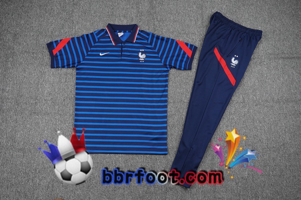 Polo Foot France + Pantalon Bleu 21/22