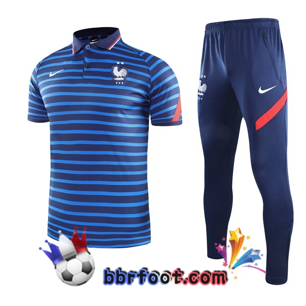 Polo Foot France + Pantalon Bleu 21/22