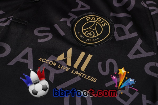 Polo Foot Paris PSG + Pantalon Noir 21/22