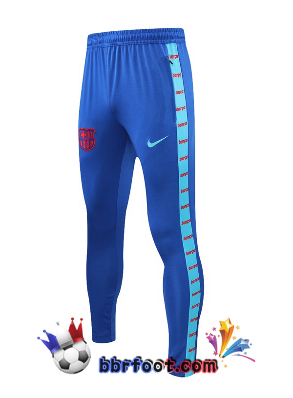 Polo Foot FC Barcelone + Pantalon Bleu 21/22