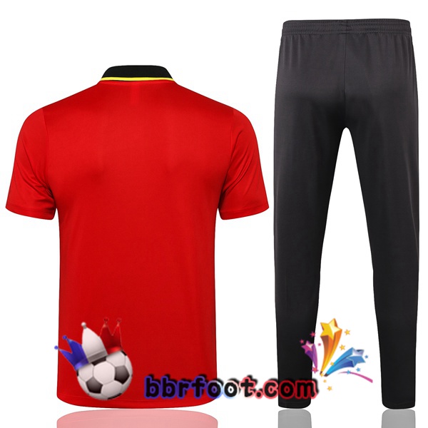 Polo Foot FC Liverpool + Pantalon Rouge 21/22