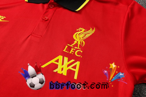Polo Foot FC Liverpool + Pantalon Rouge 21/22