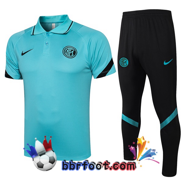 Polo Foot Inter Milan + Pantalon Bleu 21/22