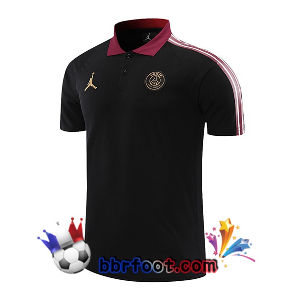 Polo Foot JORDAN Paris PSG Noir 21/22