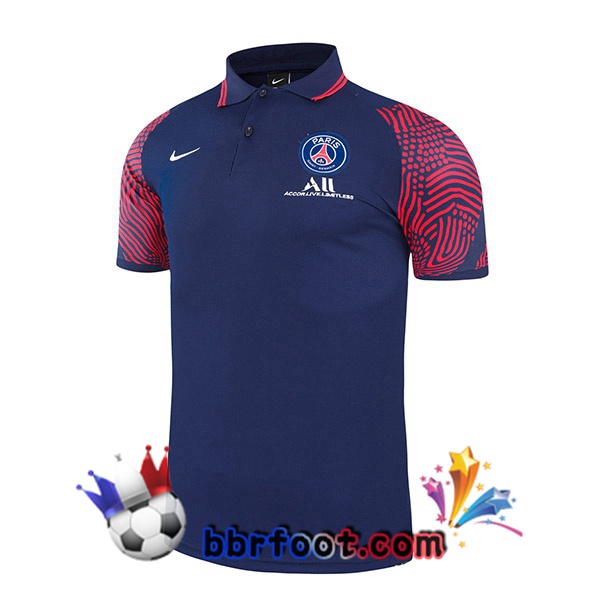 Polo Foot Paris PSG Bleu Royal 21/22