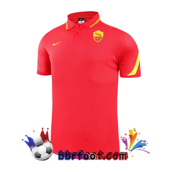 Polo Foot AS Roma Rouge 21/22