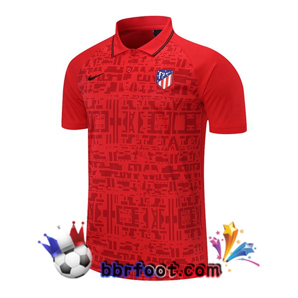 Polo Foot Atletico Madrid Rouge 21/22