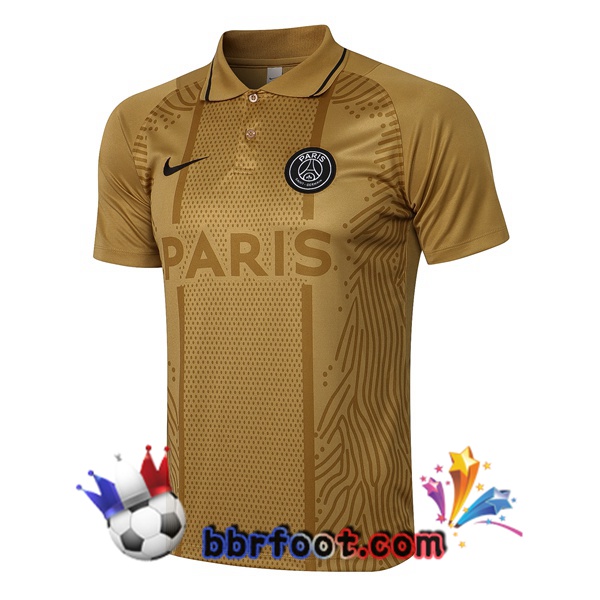 Polo Foot Paris PSG Jaune 21/22