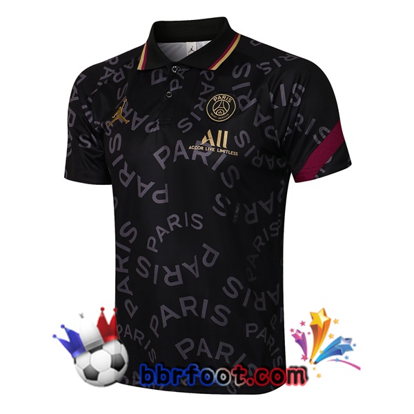 Polo Foot Paris PSG Noir 21/22