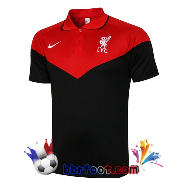 Polo Foot FC Liverpool Noir Rouge 21/22