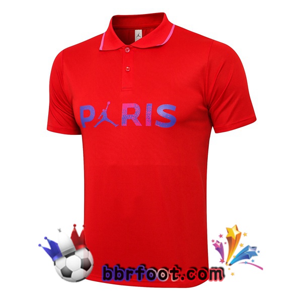 Polo Foot Paris PSG Rouge 21/22
