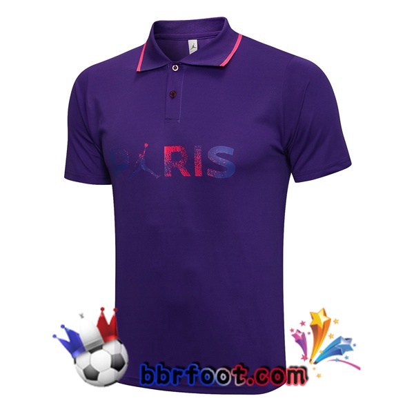 Polo Foot Paris PSG Pourpre 21/22