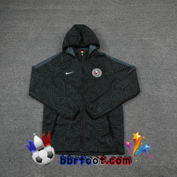 Coupe Vent Survetement Foot Club America Noir 21/22