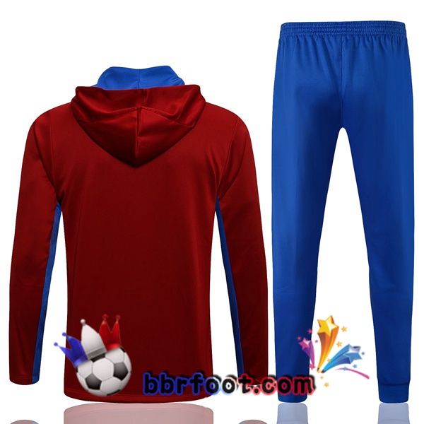 Veste A Capuche Survetement Foot FC Barcelone Rouge 21/22