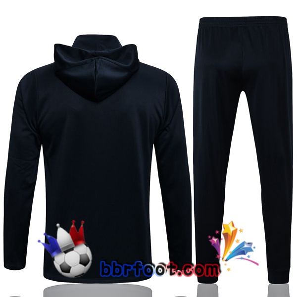 Veste A Capuche Survetement Foot Paris PSG Bleu Royal 21/22