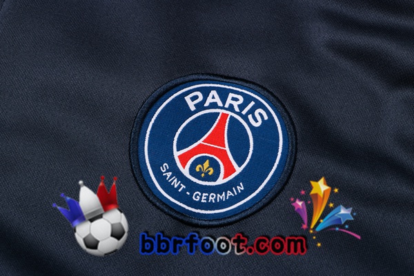 Veste A Capuche Survetement Foot Paris PSG Bleu Royal 21/22