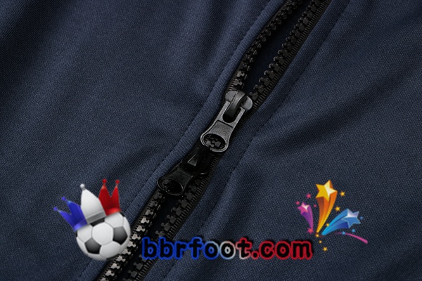 Veste A Capuche Survetement Foot Paris PSG Bleu Royal 21/22