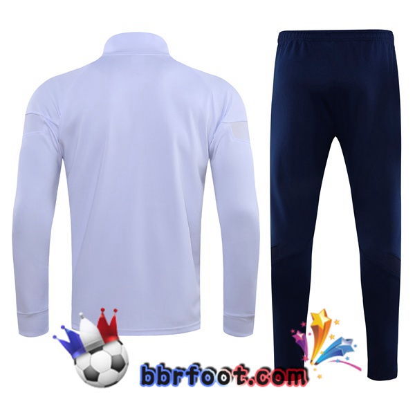 Veste Survetement Foot Paris PSG Blanc 21/22