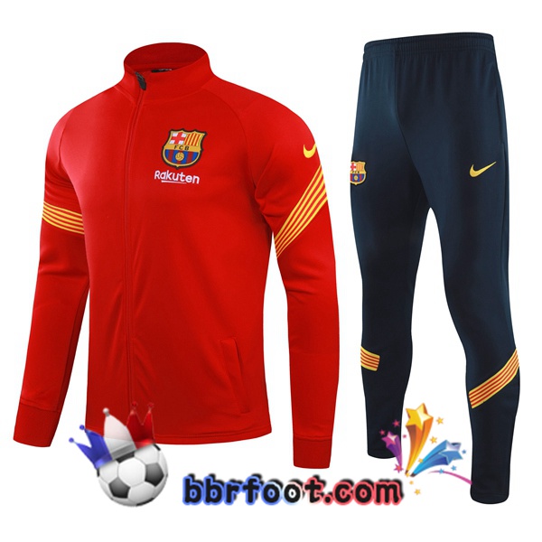 Veste Survetement Foot FC Barcelone Rouge 21/22