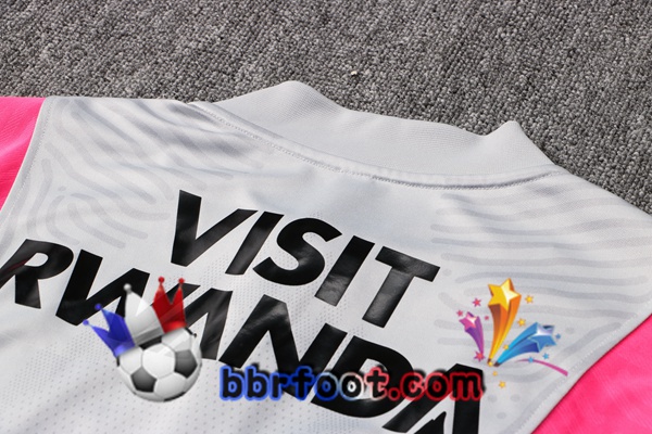 Survetement Foot Paris PSG Jordan Gris Rose 21/22
