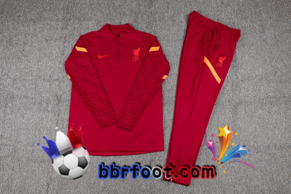 Survetement Foot FC Liverpool Rouge 21/22
