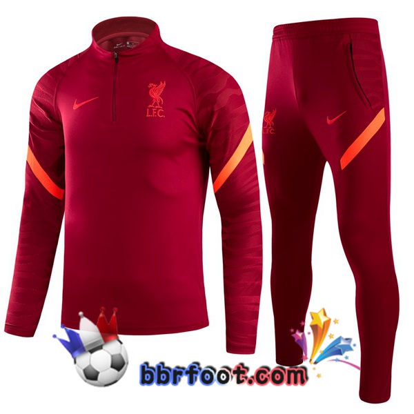 Survetement Foot FC Liverpool Rouge 21/22