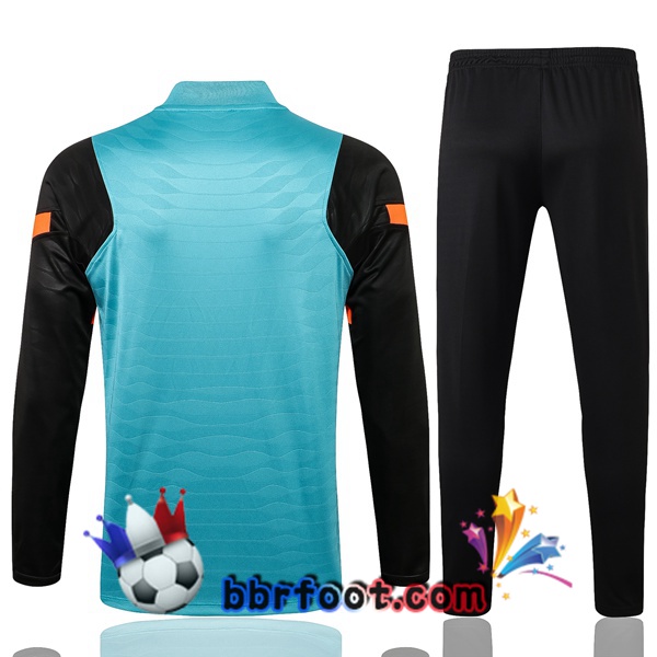 Survetement Foot FC Chelsea Bleu Noir 21/22