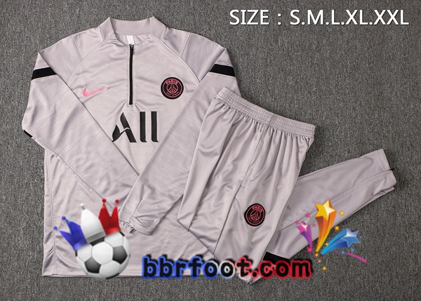 Survetement Foot JORDAN Paris PSG Gris 21/22