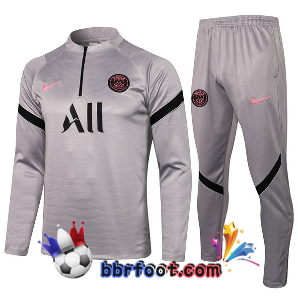 Survetement Foot JORDAN Paris PSG Gris 21/22