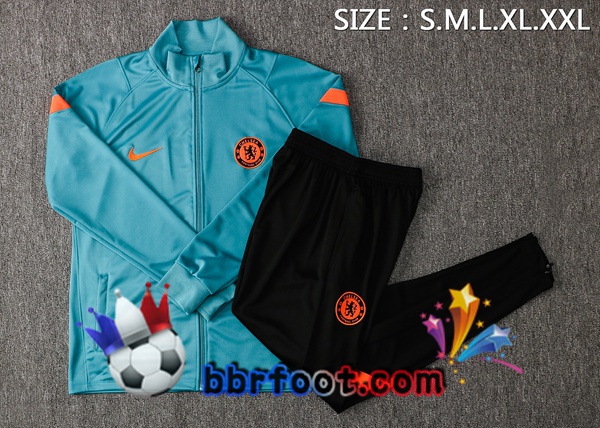 Veste Survetement Foot FC Chelsea Bleu 21/22