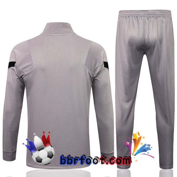 Veste Survetement Foot Paris PSG Gris 21/22
