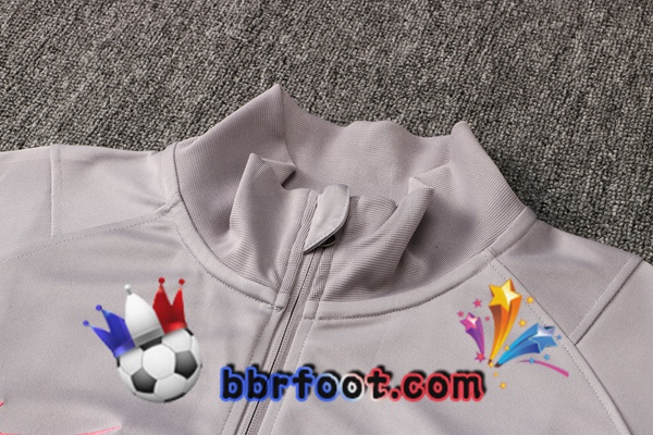 Veste Survetement Foot Paris PSG Gris 21/22