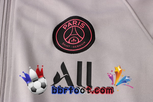 Veste Survetement Foot Paris PSG Gris 21/22